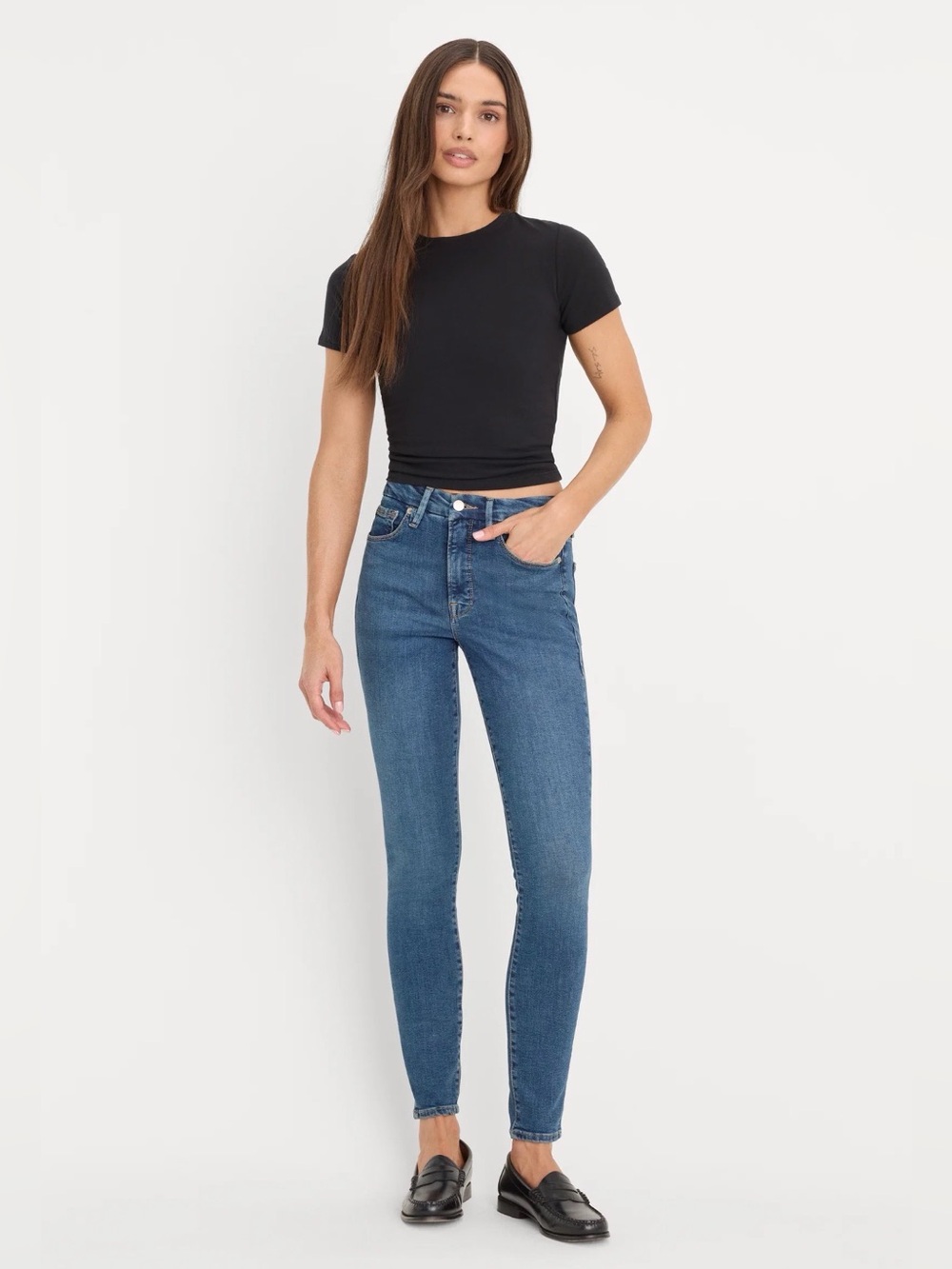 Good American Good Legs Jeans in Blue004